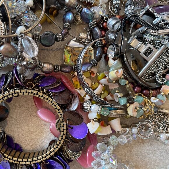 Craft Jewelry Lot 1lb, Beads, Charms, Findings, Rhinestones, Custom Send Request - Picture 14 of 15